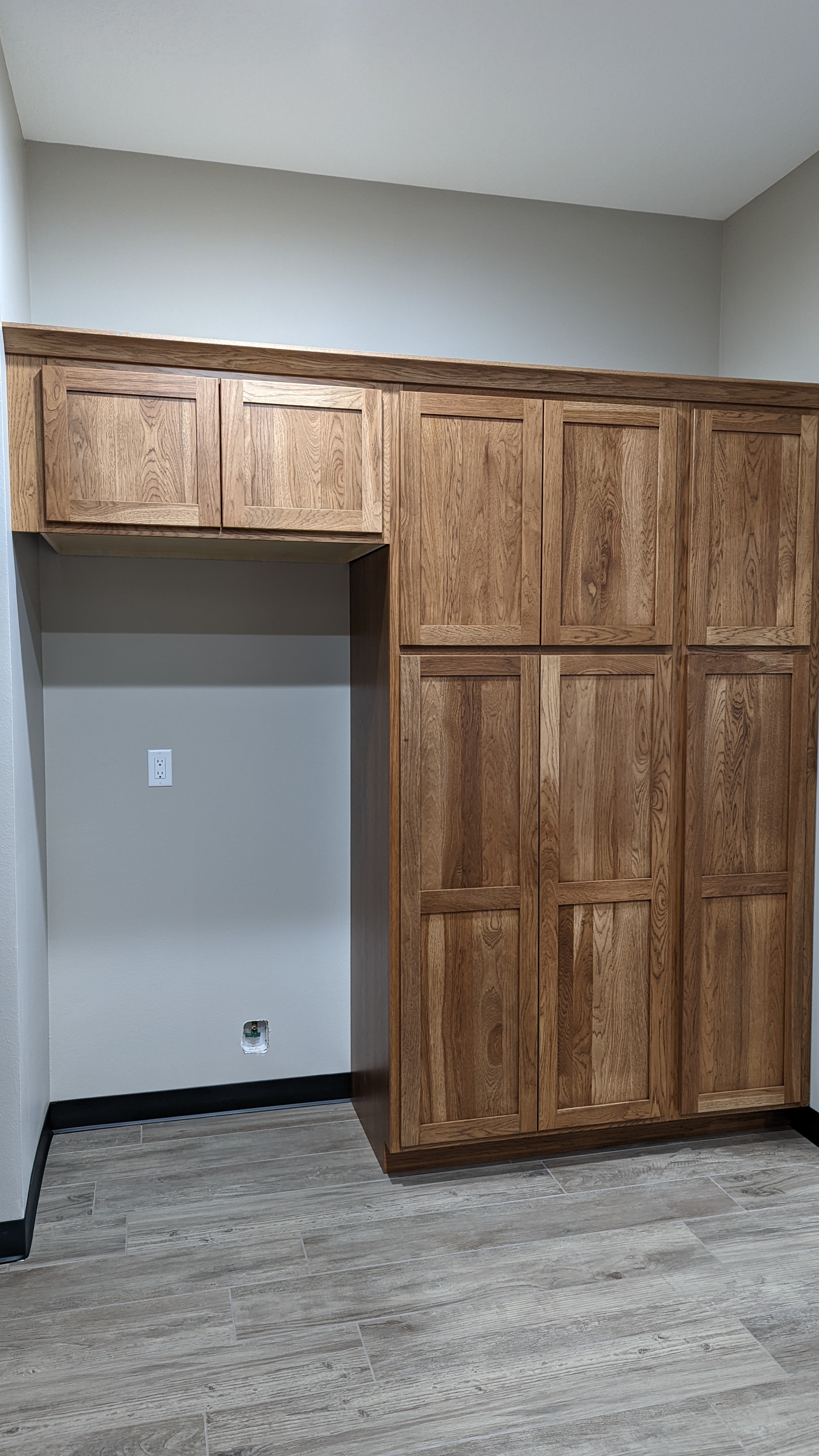 Custom built in cabinets for lunch room in Iowa