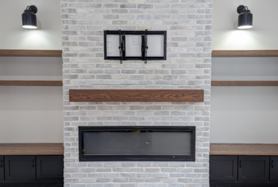 Custom wood fireplace mantel ideas in kalona iowa