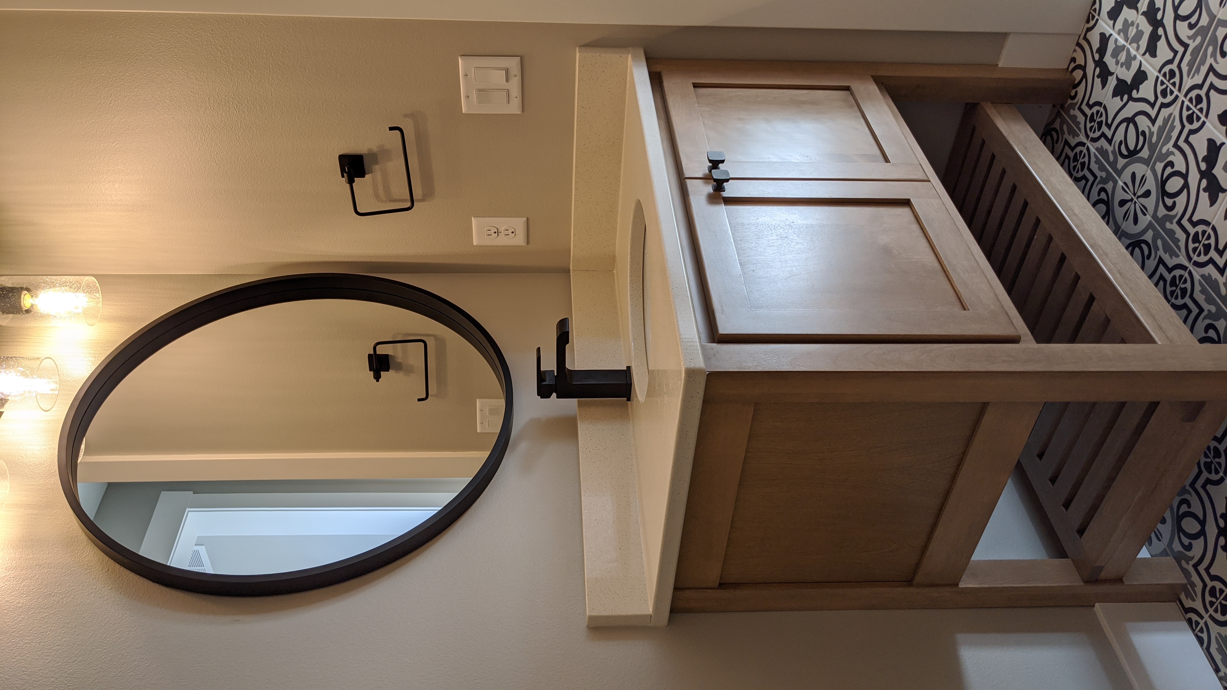 iowa small custom bathroom vanity installations
