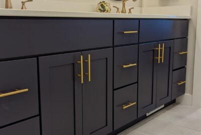 wood bathroom cabinets installer