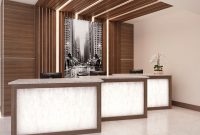 custom office cabinets reception counter