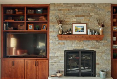 custom fireplace cabinets iowa