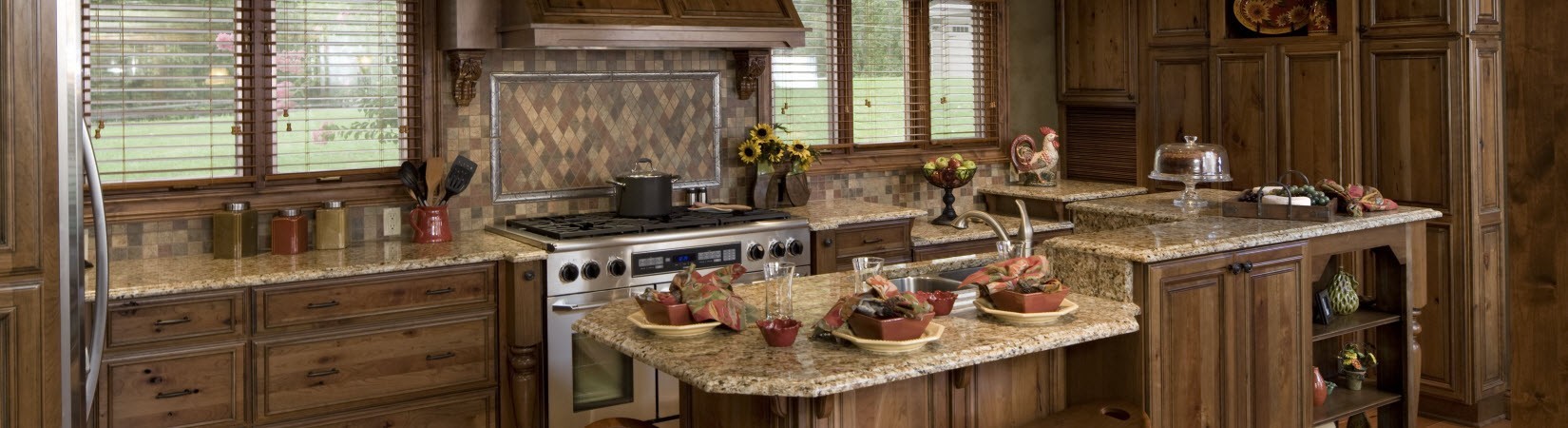 solid wood country kitchen cabinets